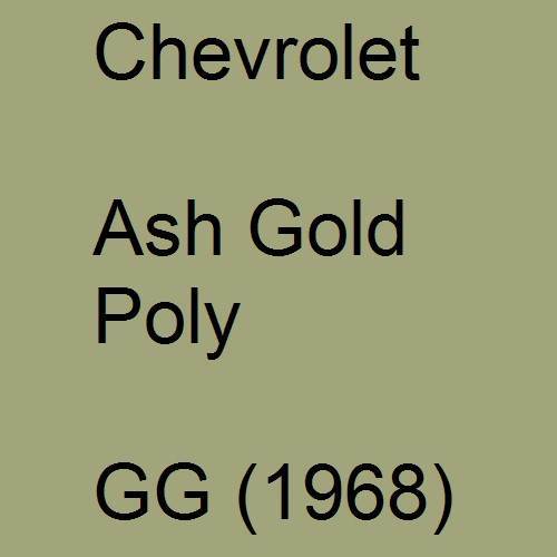 Chevrolet, Ash Gold Poly, GG (1968).